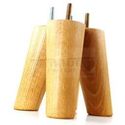 L&F Angled Wood Legs Oak Washed 135mm High Set Of 4 Replacement Furniture Feet Settee Chairs Sofa M8 - thumbnail 6