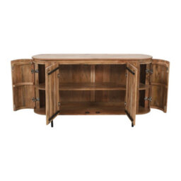 Royal Solid Wood Sideboard With Metal Legs - thumbnail 6