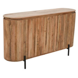 Royal Solid Wood Sideboard With Metal Legs - thumbnail 4