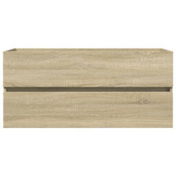 Berkfield Bathroom Sink Cabinet Sonoma Oak 100X38.5X45 Cm Engineered Wood - thumbnail 4