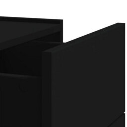 Berkfield Wall-Mounted Bedside Cabinet Black 45X30X35 Cm - thumbnail 9