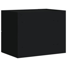 Berkfield Wall-Mounted Bedside Cabinet Black 45X30X35 Cm - thumbnail 6