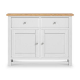 Farro Xl Grey 2 Door Sideboard Cabinet Fully Assembled - By Roseland Furniture - thumbnail 3