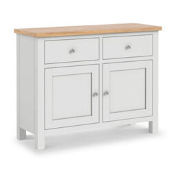 Farro Xl Grey 2 Door Sideboard Cabinet Fully Assembled - By Roseland Furniture - thumbnail 1