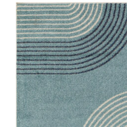 Furniturebox Uk Retro Blue & Yellow Arches Rug 160X230 - thumbnail 5