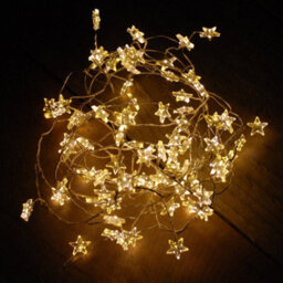 Samuel Alexander 80 Led (2M) Outdoor Warm White Star Cluster Christmas Lights Microbrights Timer - thumbnail 1