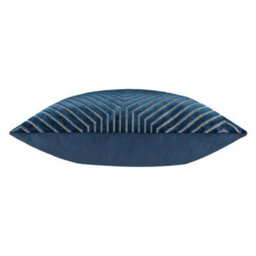 Paoletti Evoke Cut Velvet Polyester Filled Cushion, Navy, 55 X 55Cm - thumbnail 3