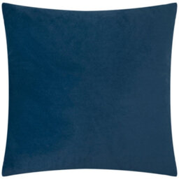 Paoletti Evoke Cut Velvet Polyester Filled Cushion, Navy, 55 X 55Cm - thumbnail 2