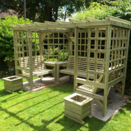 Churnet Valley Garden Furniture Ltd Churnet Valley Garden Furniture Riviera Arbour - thumbnail 2