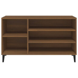 Berkfield Shoe Cabinet Brown Oak 102X36X60 Cm Engineered Wood - thumbnail 5