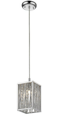 Luminosa Lighting Luminosa Melenki 1 Light Polished Chrome Ceiling Pendant - image 1