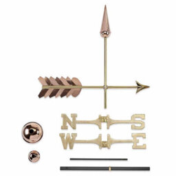 Good Directions Arrow Farmhouse Copper Weathervane - thumbnail 3