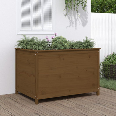 Berkfield Garden Raised Bed Honey Brown 119.5X82.5X78 Cm Solid Wood Pine - image 1