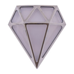 Valuelights Diamond Chrome Ip64 Rated Bathroom Frosted Integrated Led Wall Light - thumbnail 4