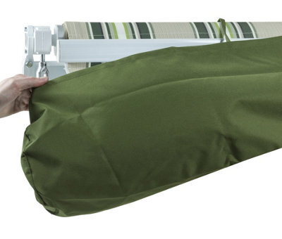 Woodside Patio Awning Canopy Shelter Protective Waterproof Winter Storage Cover, 2.5M Green