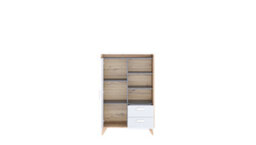 Arte Mood-04 - Modern And Spacious Highboard Cabinet With Drawers And Display Shelves (H)1270mm (W)850mm (D)400mm - thumbnail 3