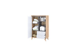 Arte Mood-04 - Modern And Spacious Highboard Cabinet With Drawers And Display Shelves (H)1270mm (W)850mm (D)400mm - thumbnail 4