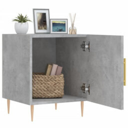 Berkfield Bedside Cabinets 2 Pcs Concrete Grey 40X40X50 Cm Engineered Wood - thumbnail 3