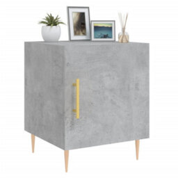 Berkfield Bedside Cabinets 2 Pcs Concrete Grey 40X40X50 Cm Engineered Wood - thumbnail 4