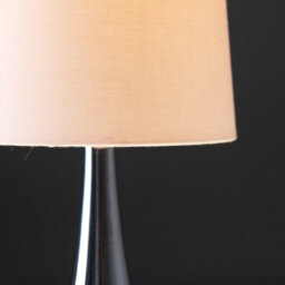 Valuelights Teardrop Pair Of Chrome Touch Table Lamps With Pink Shade - thumbnail 5