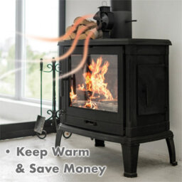 St Helens Home & Garden Prem-I-Air Heat Powered Stove Fan With 3 Blades - thumbnail 3