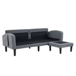 Matteo 3 Seater L-Shaped Corner Sofa With Reversible Chaise & Storage - Grey - thumbnail 9