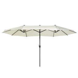 Beliani Patio Parasol 460 Cm Sibilla Beige - thumbnail 1