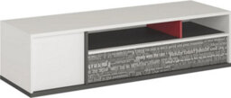 Arte Sophisticated Philosophy Tv Cabinet In Grey & White (H)400mm (W)1600mm (D)500mm - Multifunctional Media Unit - thumbnail 1