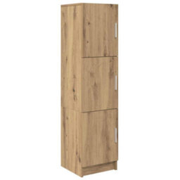 Berkfield Desk With Storage Artisan Oak Engineered Wood - thumbnail 5
