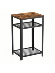 LEDREM Telephone Table, Tall Side Table, End Table With 2 Mesh Shelves, For Living Room, Bedroom, Home Office - thumbnail 7