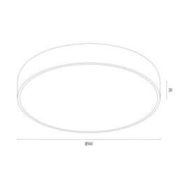 Luminosa Lighting Luminosa Tiamo Flush Ceiling Light Green 3500Lm 4000K - thumbnail 3