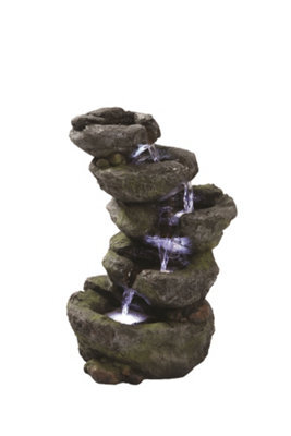 Outdoor Living UK Carolina Rock Falls Rock Effect Water Feature Without Cover