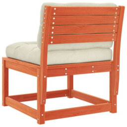 Walplus Garden Sofa With Cushions Wax Brown Solid Wood Pine - 63.5 X 73 X 78 Cm (W X D X H) - thumbnail 7