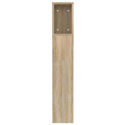 Vidaxl Headboard Cabinet Sonoma Oak 120X18.5X102.5 Cm Headboard Cabinets - thumbnail 5