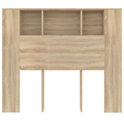 Vidaxl Headboard Cabinet Sonoma Oak 120X18.5X102.5 Cm Headboard Cabinets - thumbnail 4