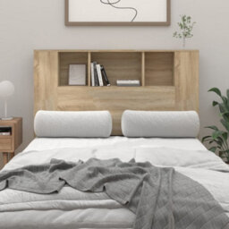 Vidaxl Headboard Cabinet Sonoma Oak 120X18.5X102.5 Cm Headboard Cabinets - thumbnail 1