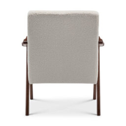 Teddy Boucle Fabric White Selma Accent Chair - thumbnail 8