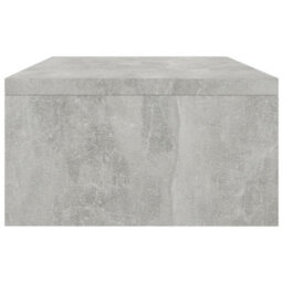 Berkfield Monitor Stand Concrete Grey 42X24X13 Cm Engineered Wood - thumbnail 4