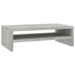Berkfield Monitor Stand Concrete Grey 42X24X13 Cm Engineered Wood - thumbnail 2