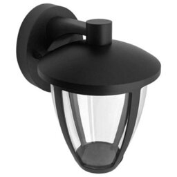 Long Life Lamps Company Outdoor Downward Wall Light Black Lantern Clear Diffuser Ip44 Zlc381 - thumbnail 4
