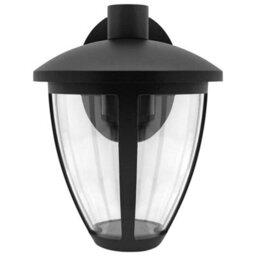 Long Life Lamps Company Outdoor Downward Wall Light Black Lantern Clear Diffuser Ip44 Zlc381 - thumbnail 6