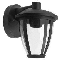 Long Life Lamps Company Outdoor Downward Wall Light Black Lantern Clear Diffuser Ip44 Zlc381 - thumbnail 3