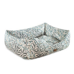 Rosewood Morris & Co Willow Boughs Print Square Box Dog & Cat Bed - thumbnail 4