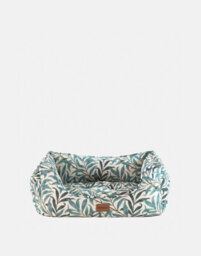 Rosewood Morris & Co Willow Boughs Print Square Box Dog & Cat Bed - thumbnail 2
