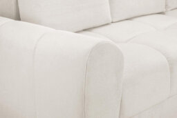 Beehive Furniture Azara - Universal Corner Sofa Bed - Cream Upholstered Corner Couch - thumbnail 5