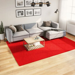 Berkfield Rug Huarte Short Pile Soft And Washable Red 200X280 Cm - thumbnail 1