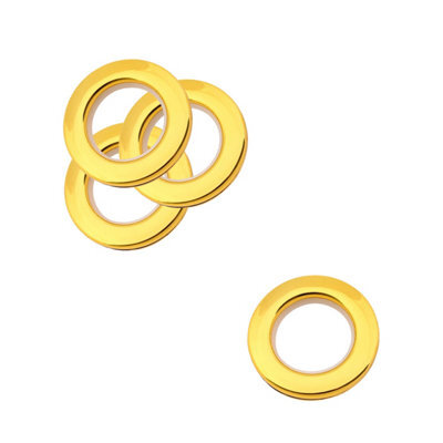 Neel Blue 42mm Platic Eyelets, Gold Grommet Rings For Curtains & Drapes, Backdrop, 10Pcs - image 1