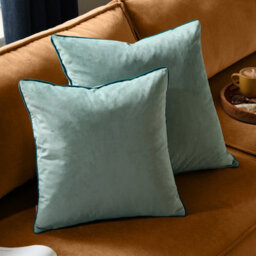 furn. Furn Meridian Velvet Feather Filled Cushion, Mineral/teal, 45 X 45Cm - thumbnail 5