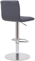 Lamboro Deluxe Aldo Bar Stool - Charcoal Grey, Weighted Base, Adjustable Swivel Seat - thumbnail 4