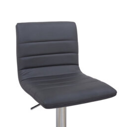 Lamboro Deluxe Aldo Bar Stool - Charcoal Grey, Weighted Base, Adjustable Swivel Seat - thumbnail 7